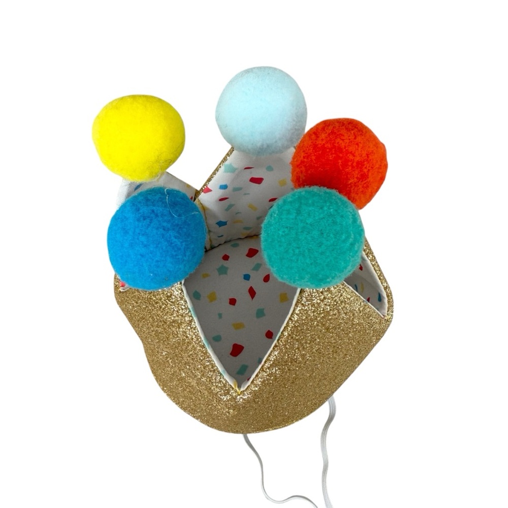 Birthday Crown, Gold / 6” (E34) - Picture 4 of 9